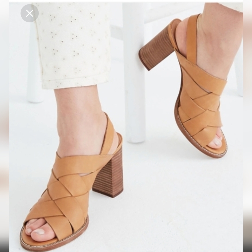 Madewell Cindy Sandal - woven high heel sandal NWT size 9 (never worn)